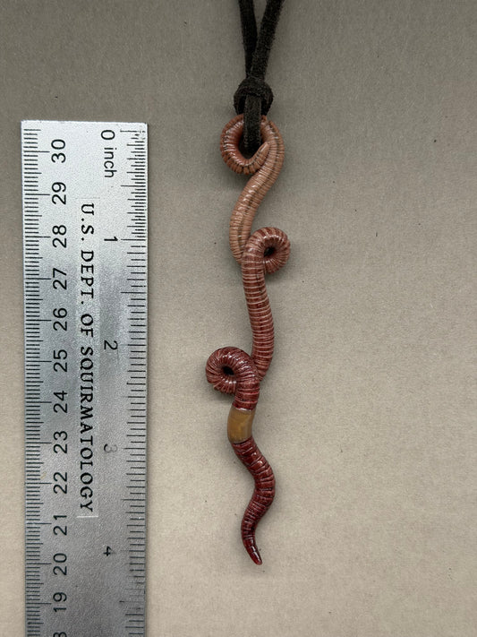 Petite Crawler Worm Pendant 3