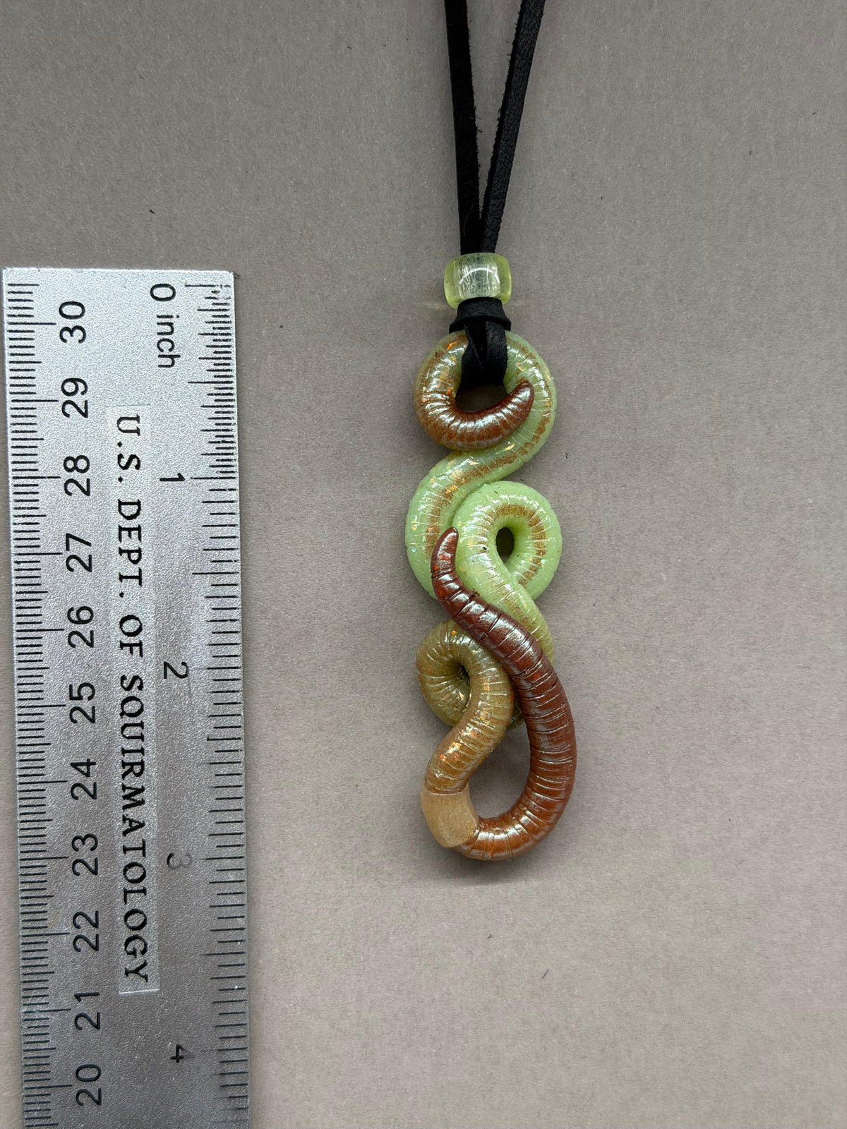 Edworm Cullen - Opal Worm Pendant 36