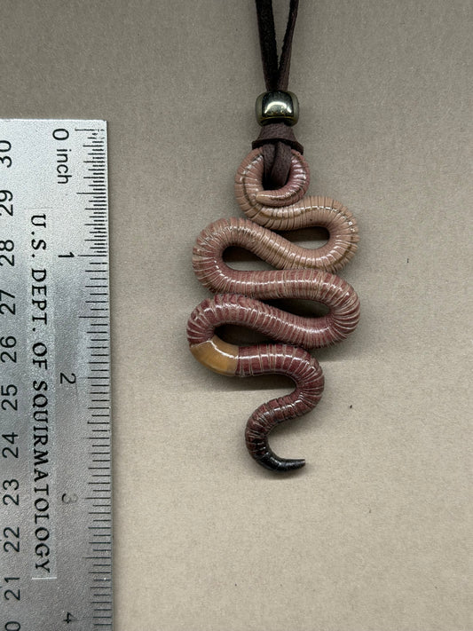 Wormold Squirmzenegger - Classic Crawler Worm Pendant 78