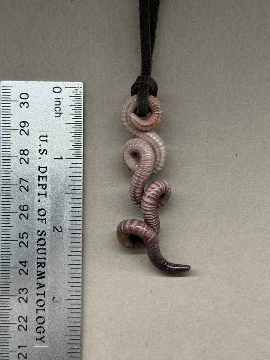 Petite Crawler Worm Pendant 8