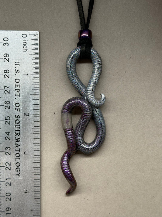 Freddie Wormcury - Holographic Worm Pendant 61