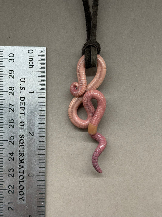 Petite Crawler Worm Pendant 20