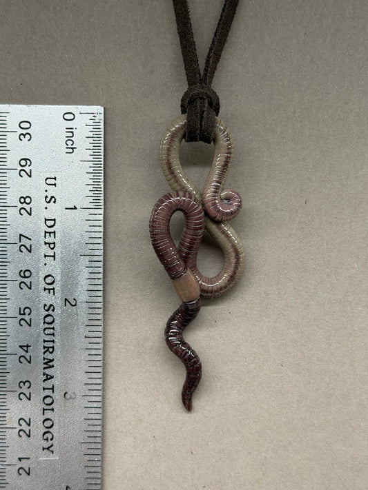 Petite Crawler Worm Pendant 17