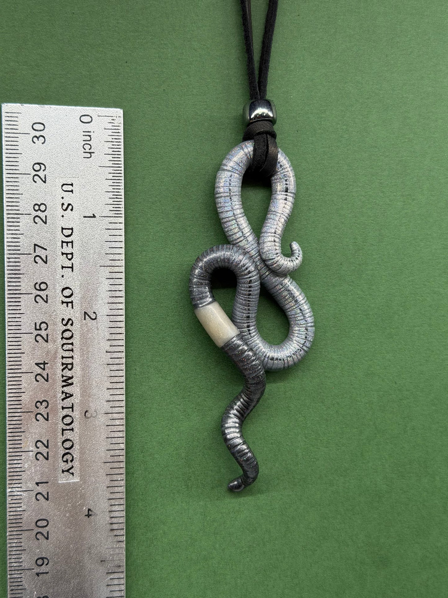 Arther Mwormgan - Holo Worm Pendant 87