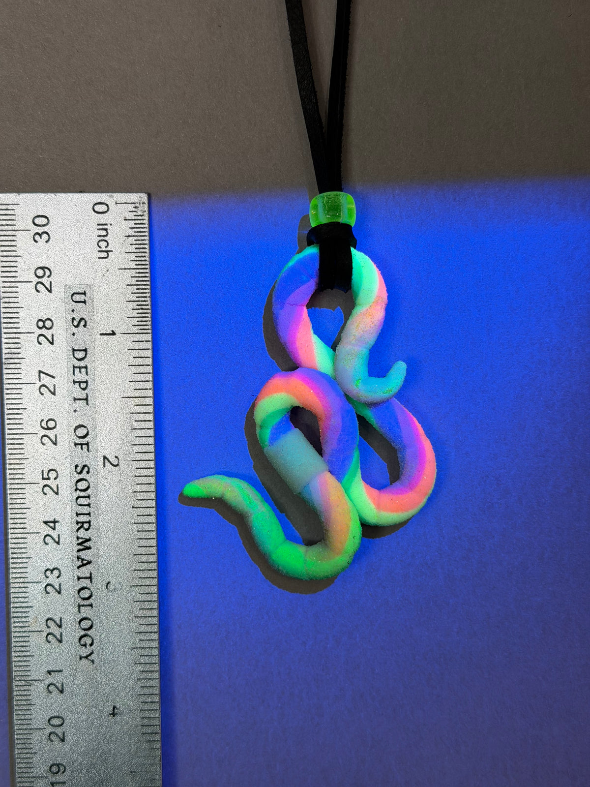 Kyle - Neon Gummy Worm Pendant 3