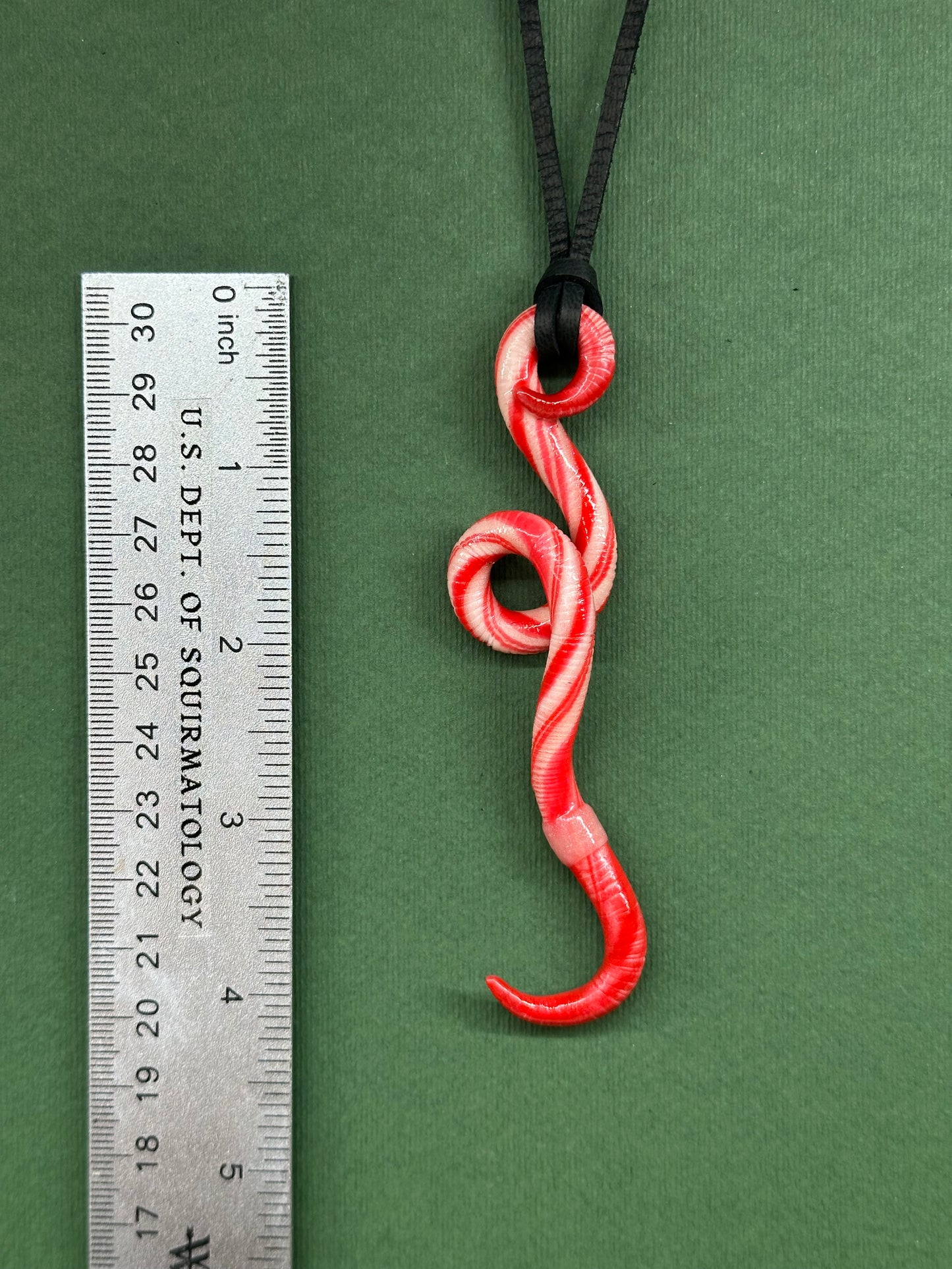 Squirmanda - Worm Pendant 12