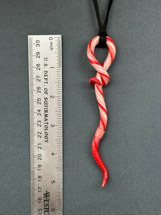 Squirmberly - Silent Nightcrawler - Worm Pendant 18