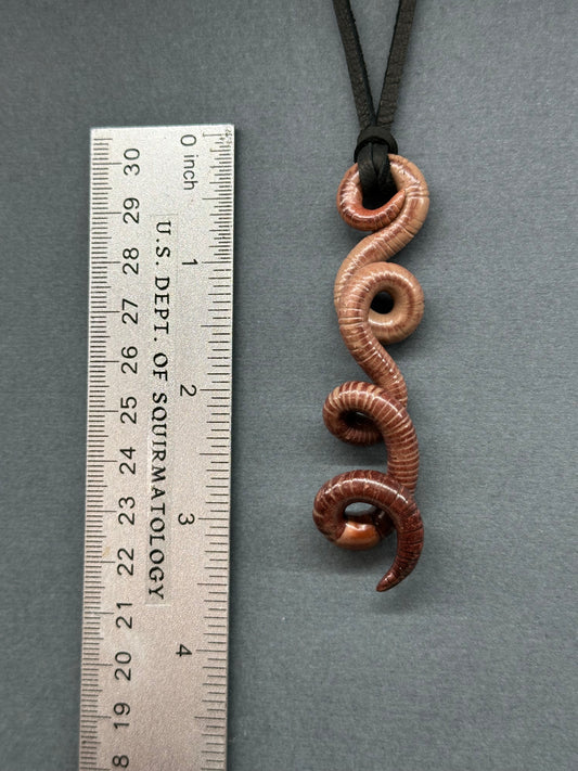 Greg - Worm Pendant 35