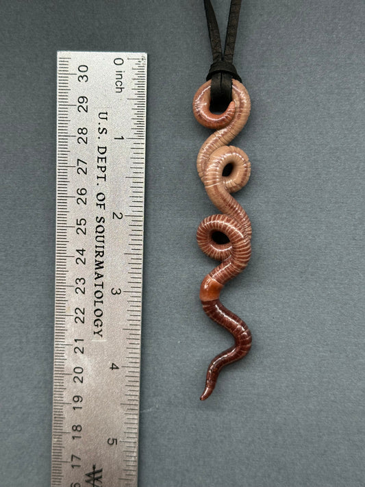 Mr. Squigglesworth - Worm Pendant 24