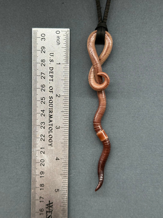 Squirmanda - Worm Pendant 12