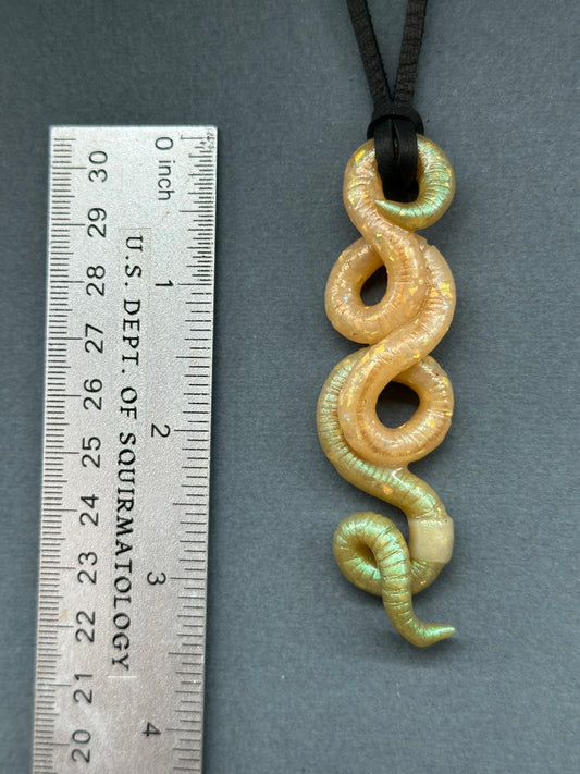 Obi Worm Kenobi - Opal Worm Pendant 6