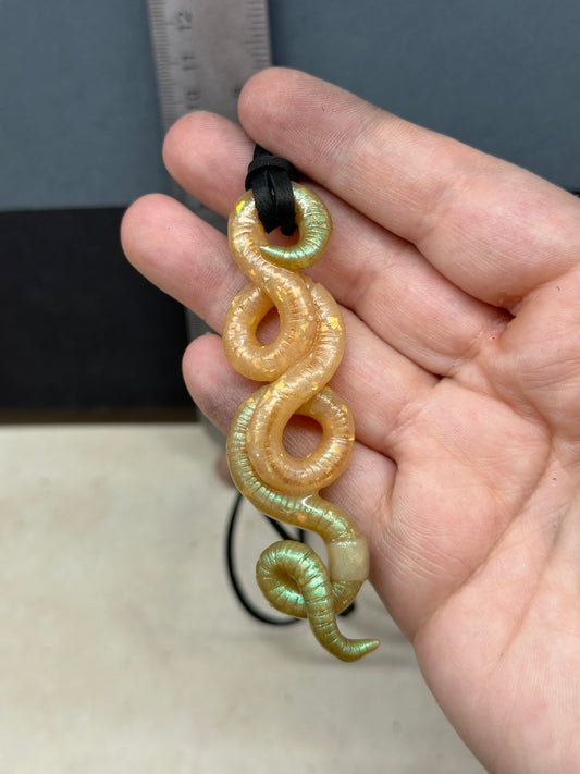 Obi Worm Kenobi - Opal Worm Pendant 6