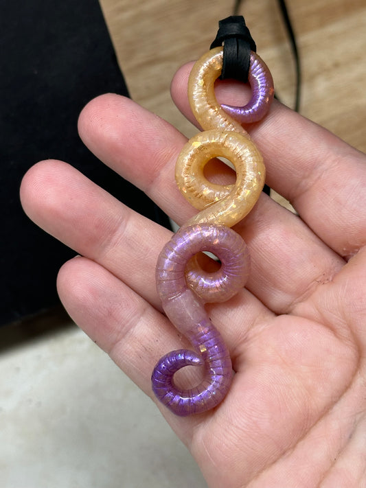 Mace Wormdu - Opal Worm Pendant 5