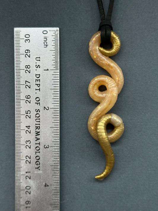 Annelid Skywalker - Opal Worm Pendant 3