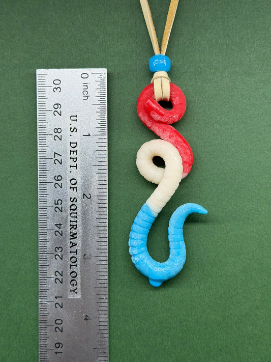 Gummy - Popsquiggle Bomb Pop Worm Pendant 13