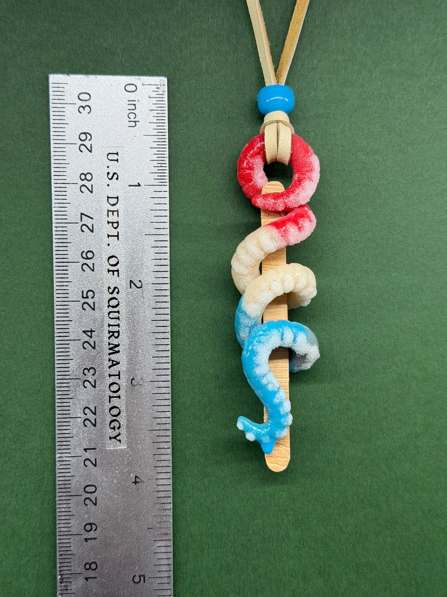 Padme Wormidala - Popsquiggle Bomb Pop Worm Pendant 2 -CLAY STICK