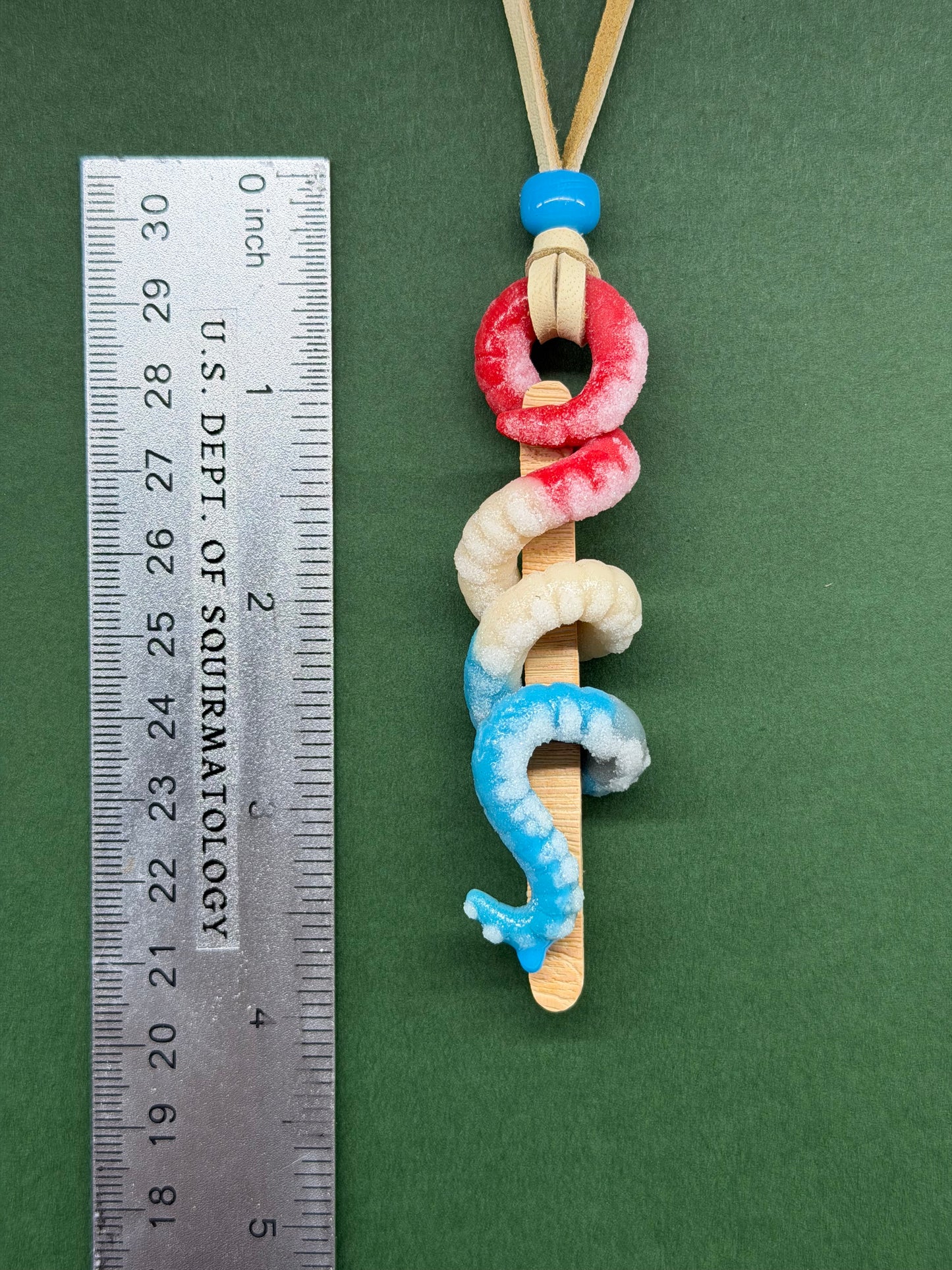 Padme Wormidala - Popsquiggle Bomb Pop Worm Pendant 2 -CLAY STICK
