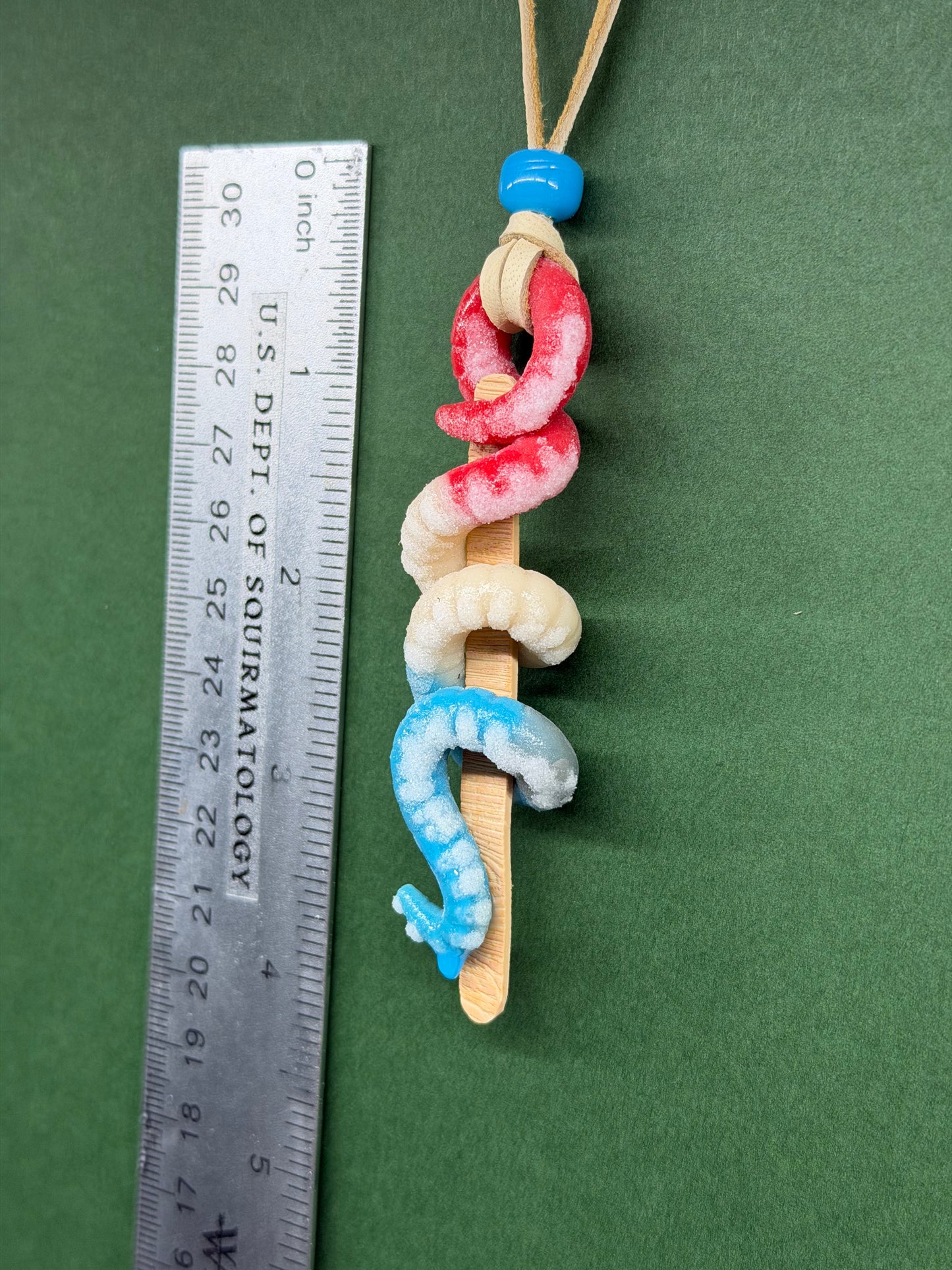 Padme Wormidala - Popsquiggle Bomb Pop Worm Pendant 2 -CLAY STICK