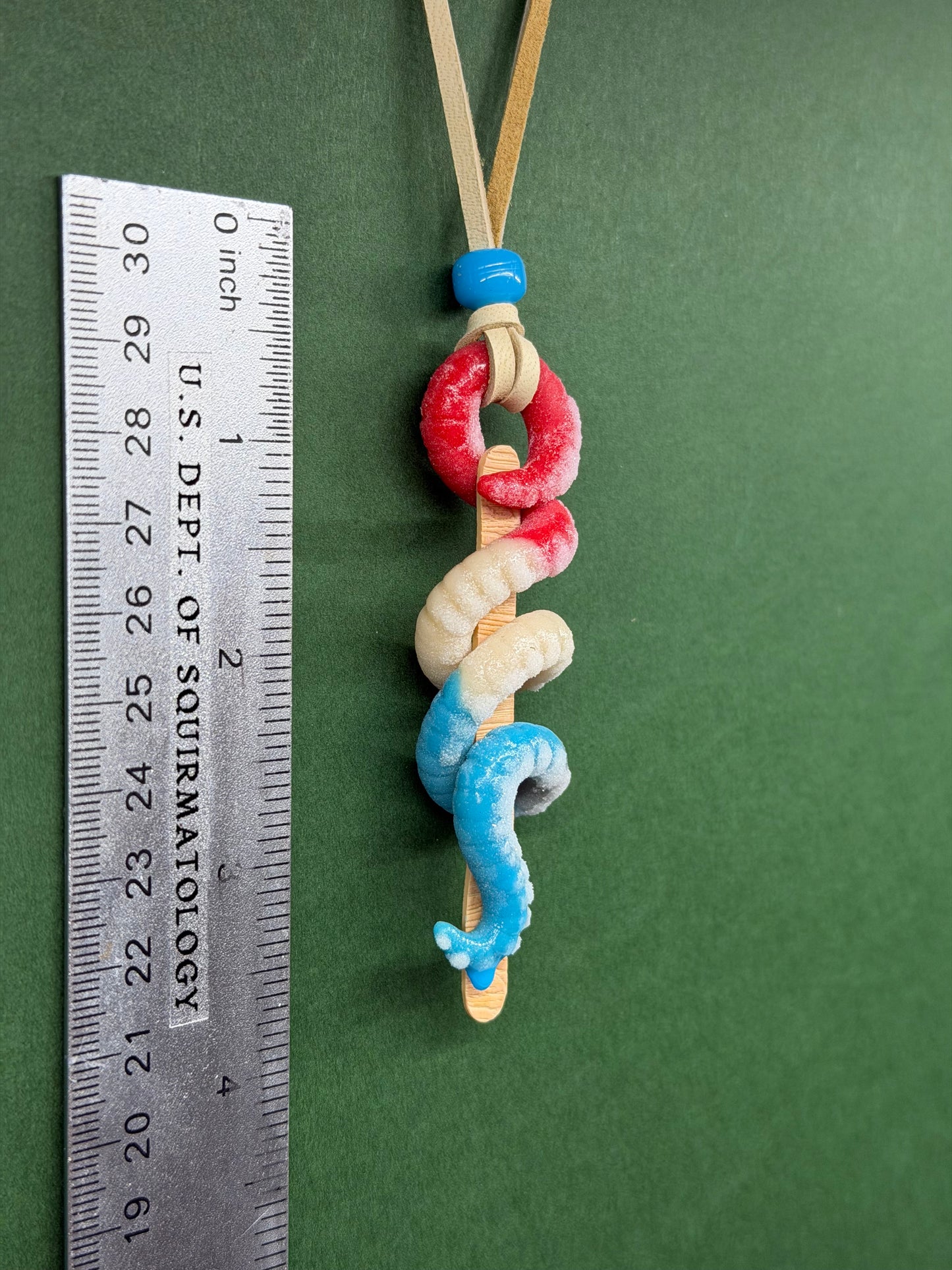 Padme Wormidala - Popsquiggle Bomb Pop Worm Pendant 2 -CLAY STICK