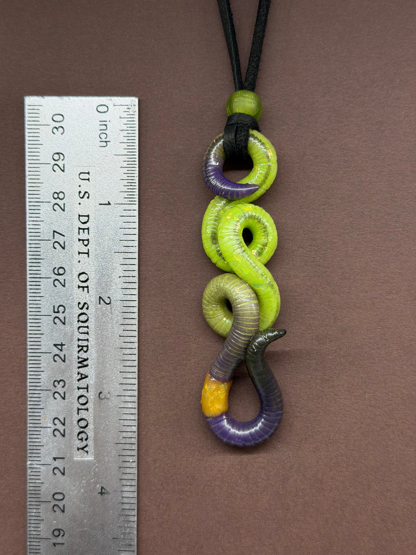 Sarah Connworm - Opal Worm Pendant 38