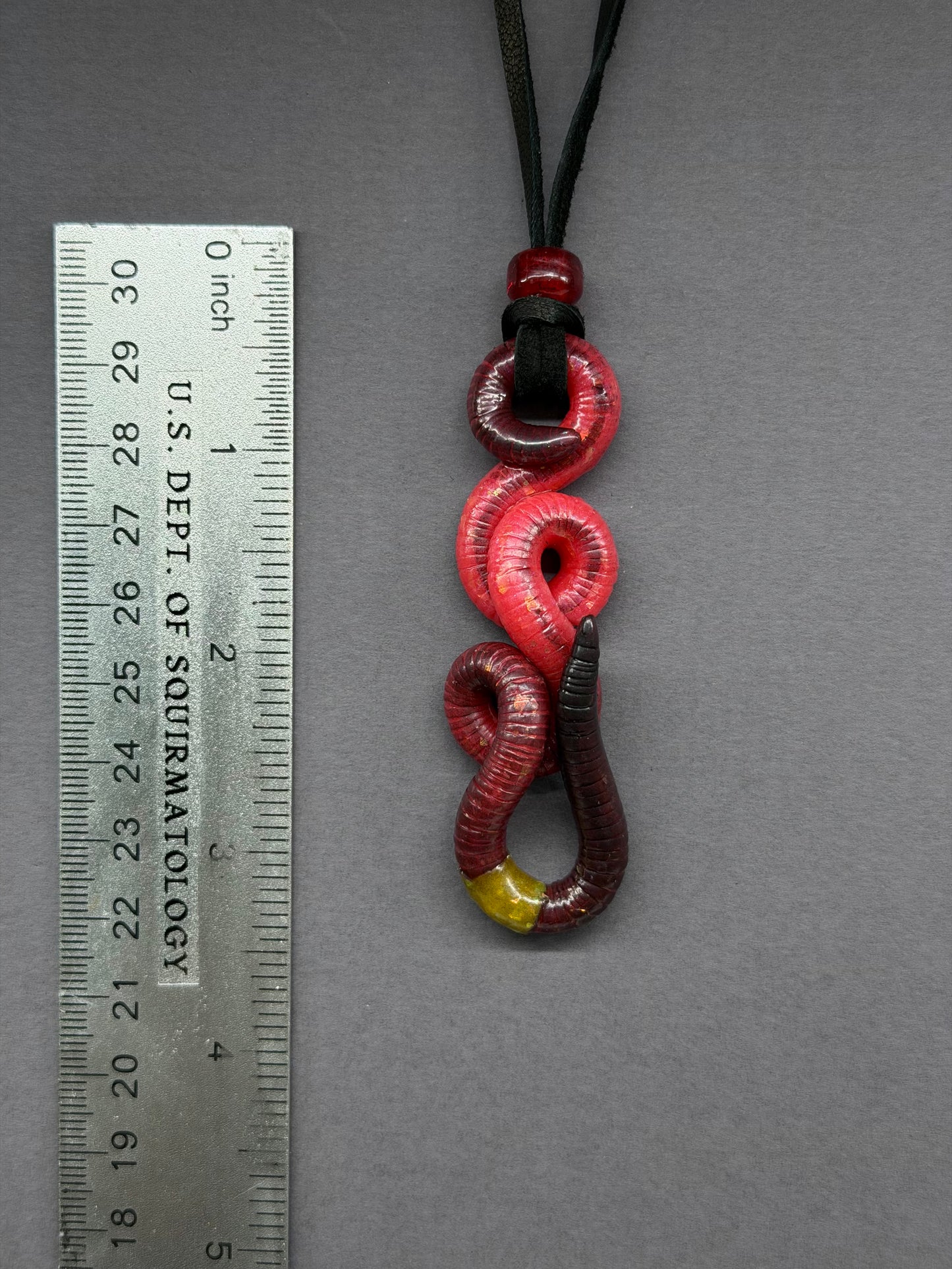 Squeagol - Opal Worm Pendant 42