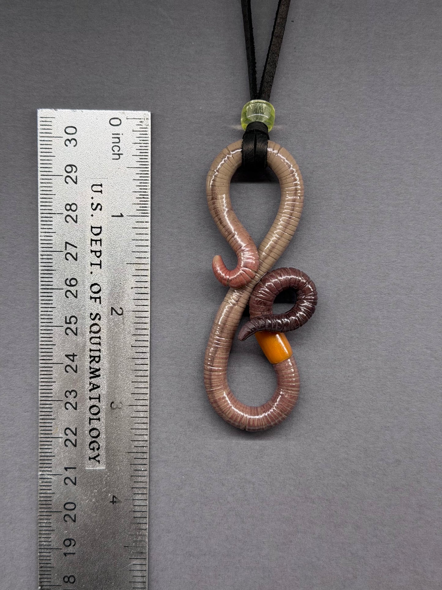 Patricia - Classic Crawler Worm Pendant 21