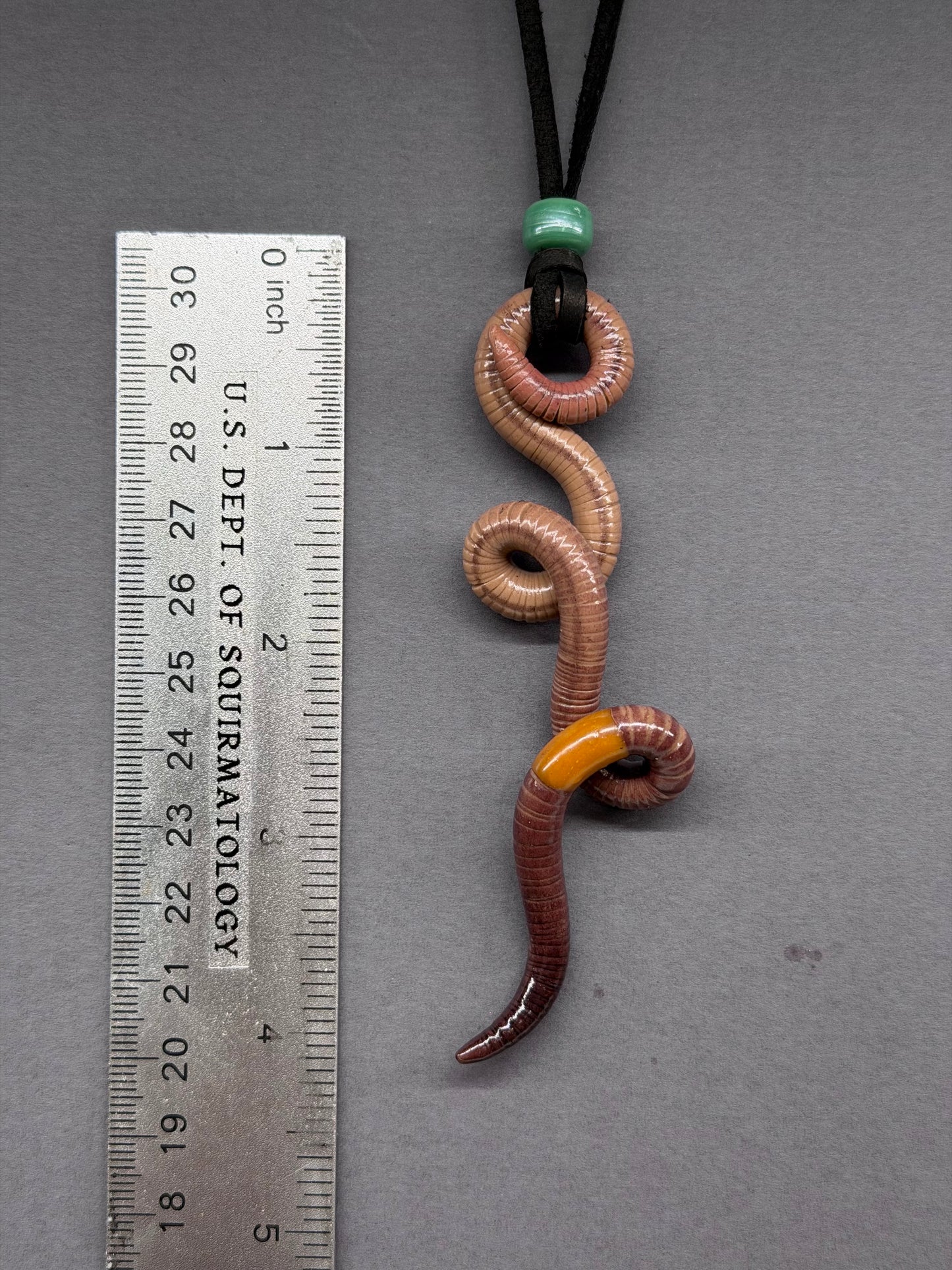 Squirmberly - Classic Crawler Worm Pendant 18