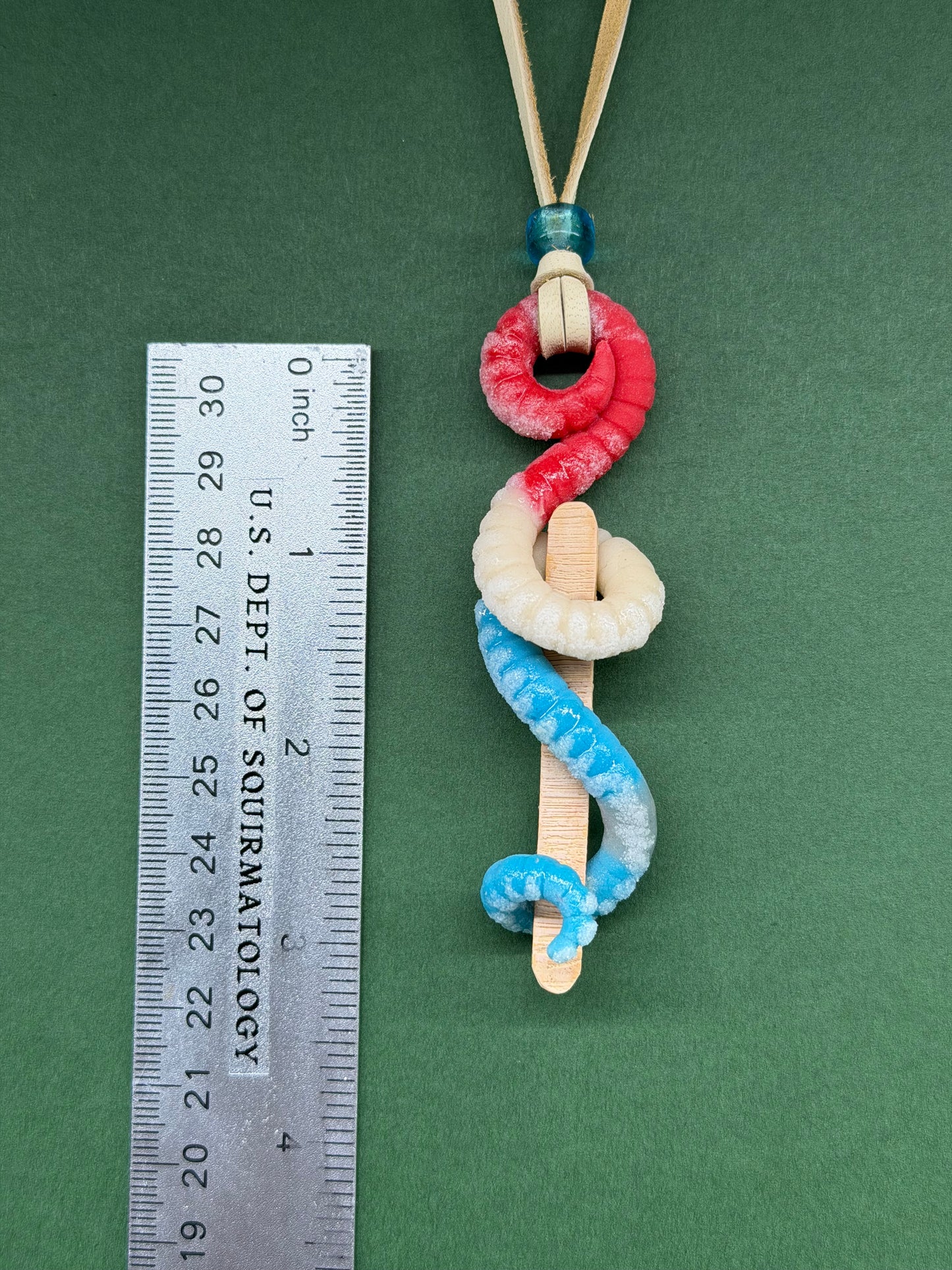 Mace Wormdu - Popsquiggle Bomb Pop Worm Pendant 5 - CLAY STICK