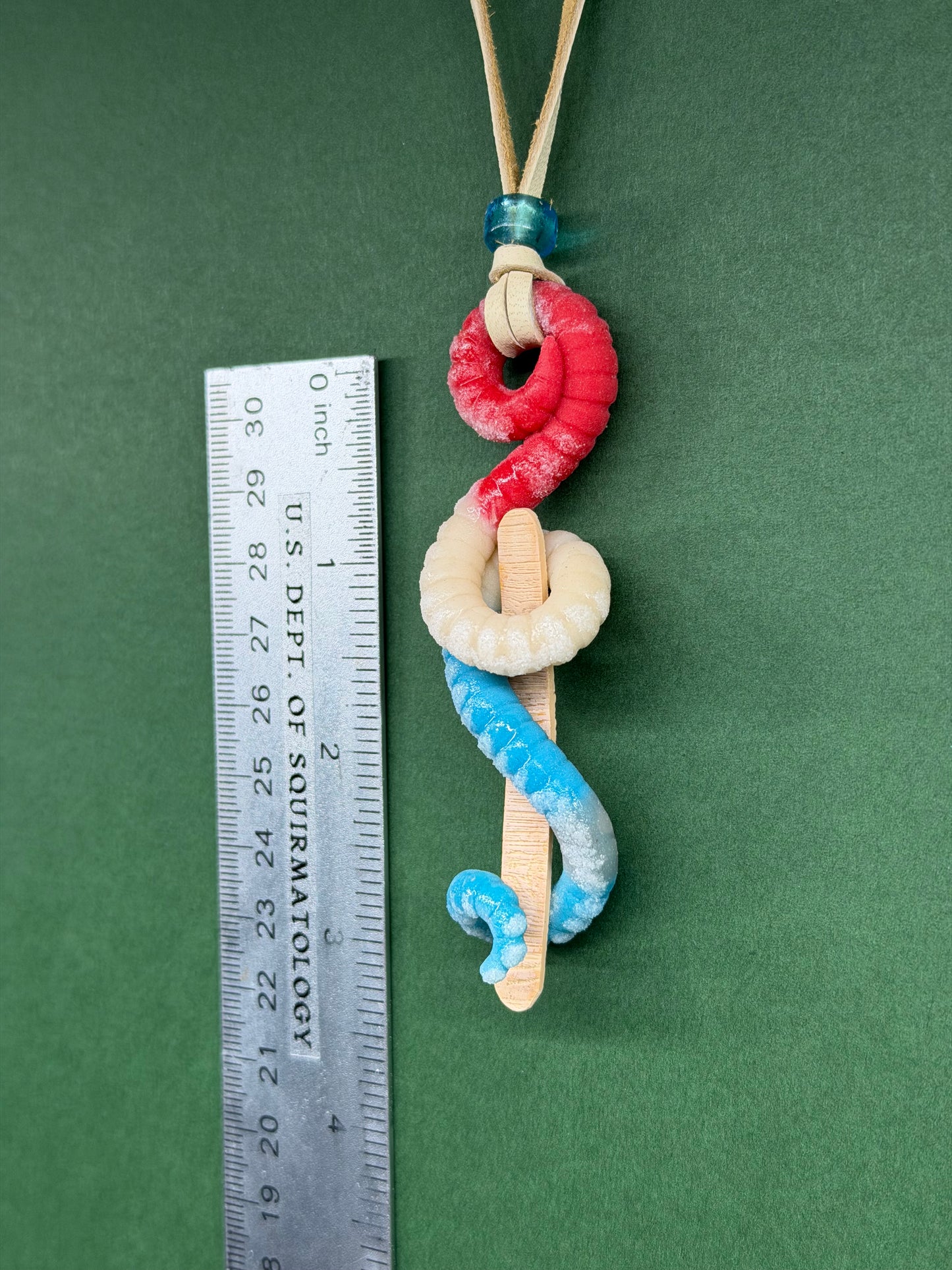 Mace Wormdu - Popsquiggle Bomb Pop Worm Pendant 5 - CLAY STICK