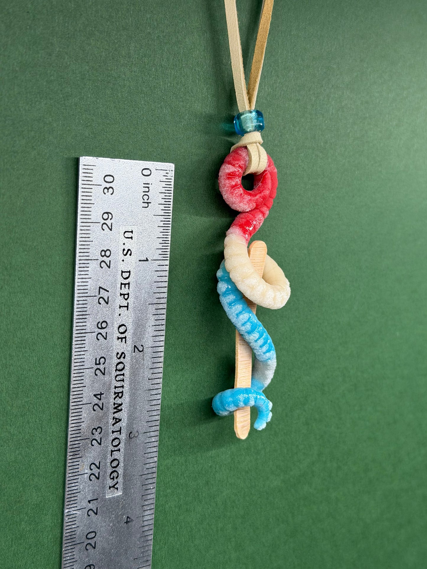 Mace Wormdu - Popsquiggle Bomb Pop Worm Pendant 5 - CLAY STICK