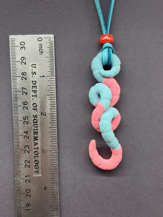 Squirmbob Squishpants - Gummy Worm Pendant 1