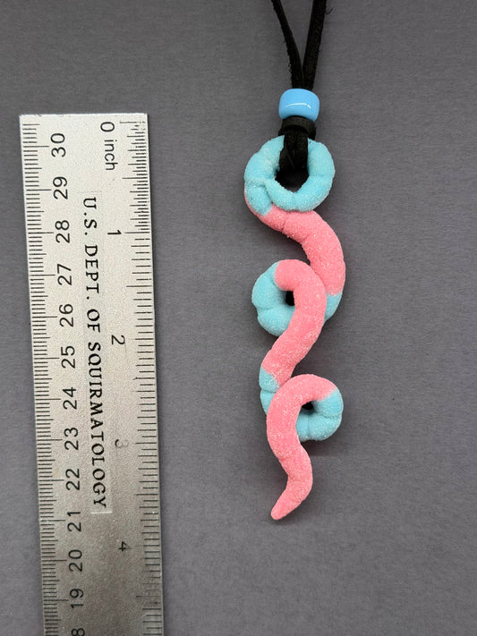 Sir Squiggleton IV - Gummy Worm Pendant 14