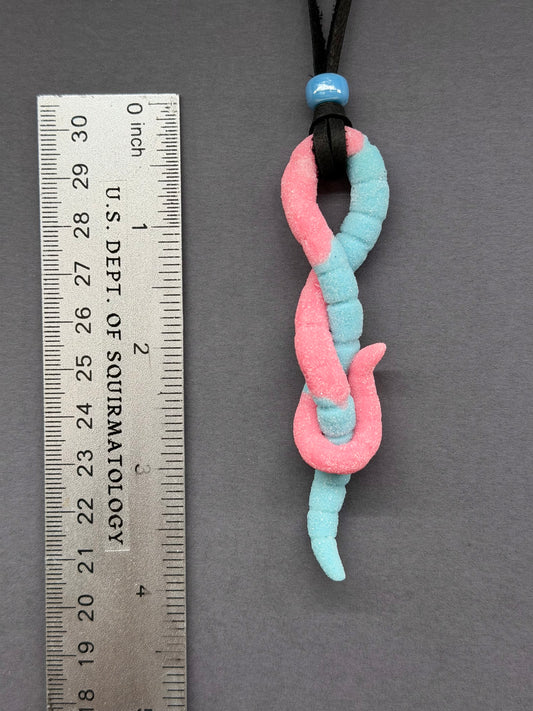Kevin -Gummy Worm Pendant 16