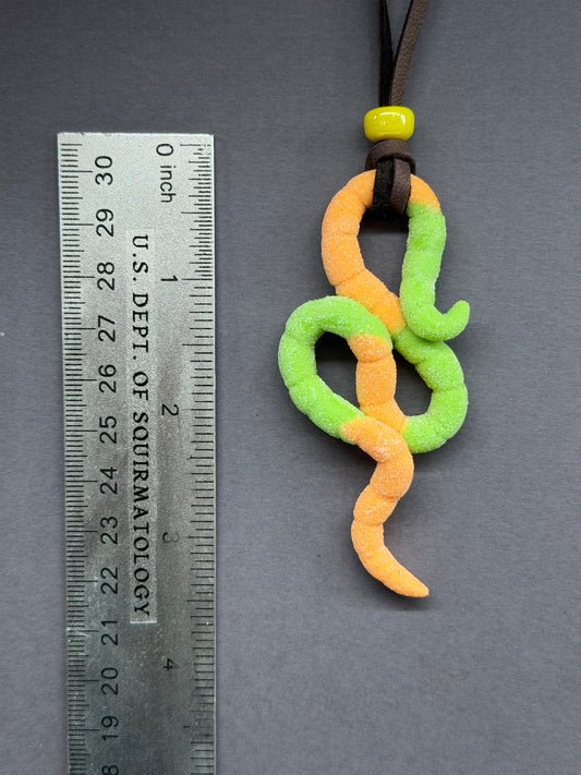 Mr. Squigglesworth - Gummy Worm Pendant 24