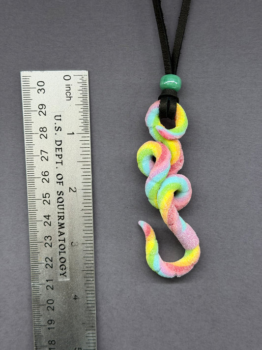 Compost Malone - Rainbow Gummy Worm Pendant 27