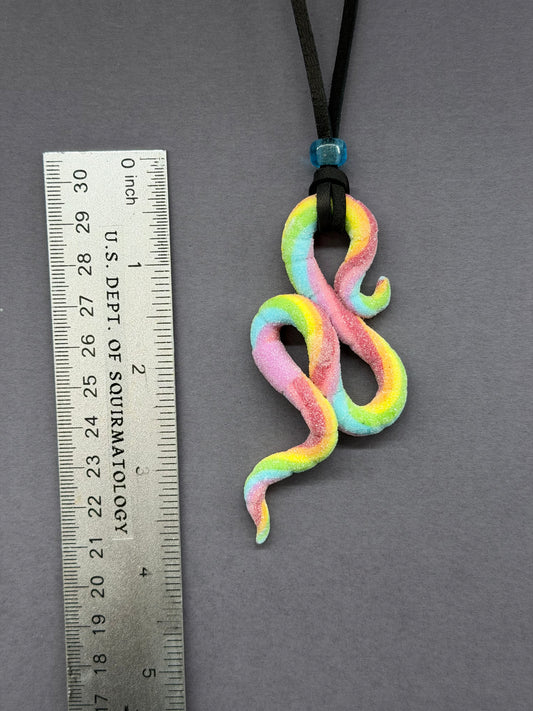 Sylvester Stalloam - Rainbow Gummy Worm Pendant 25