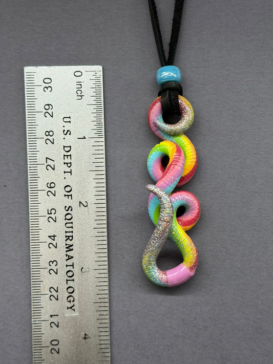 John Connworm - Rainbow Worm Pendant 37