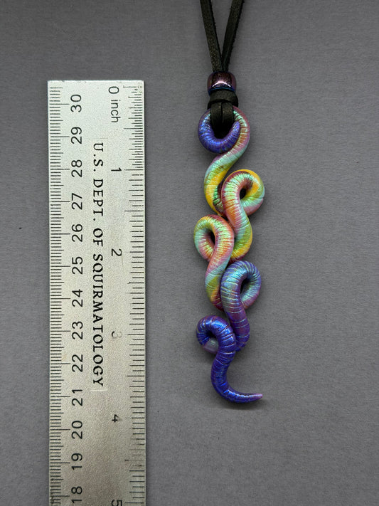Tyworm Lannister - Rainbow Worm Pendant 39