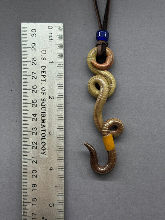 Monica -Classic Crawler Worm Pendant 49
