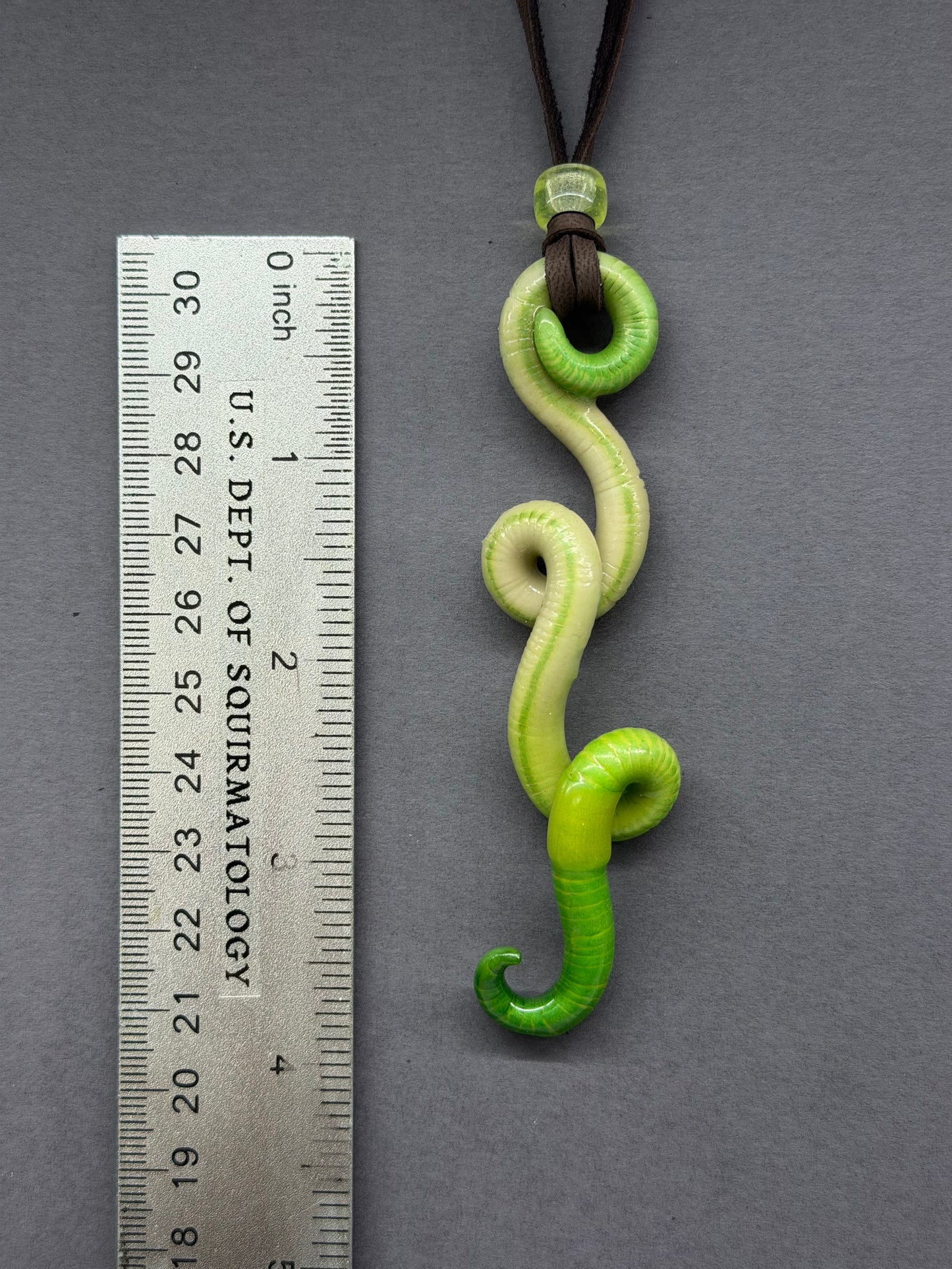Shinji Ikwormi -  Glow-in-The-Dark Worm Pendant 56