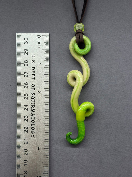 Shinji Ikwormi -  Glow-in-The-Dark Worm Pendant 56