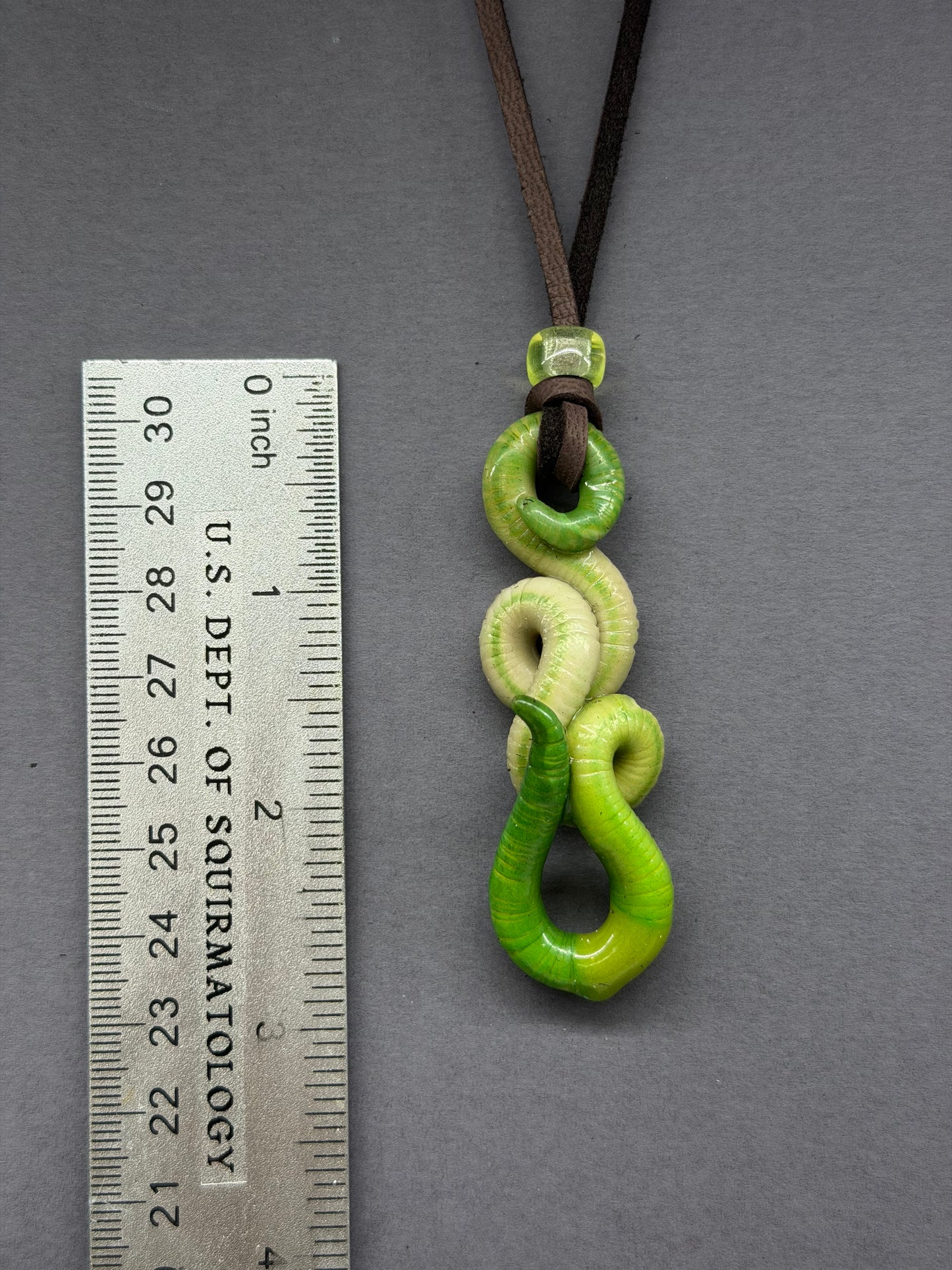 John Pwormk -  Glow-in-The-Dark Worm Pendant 58