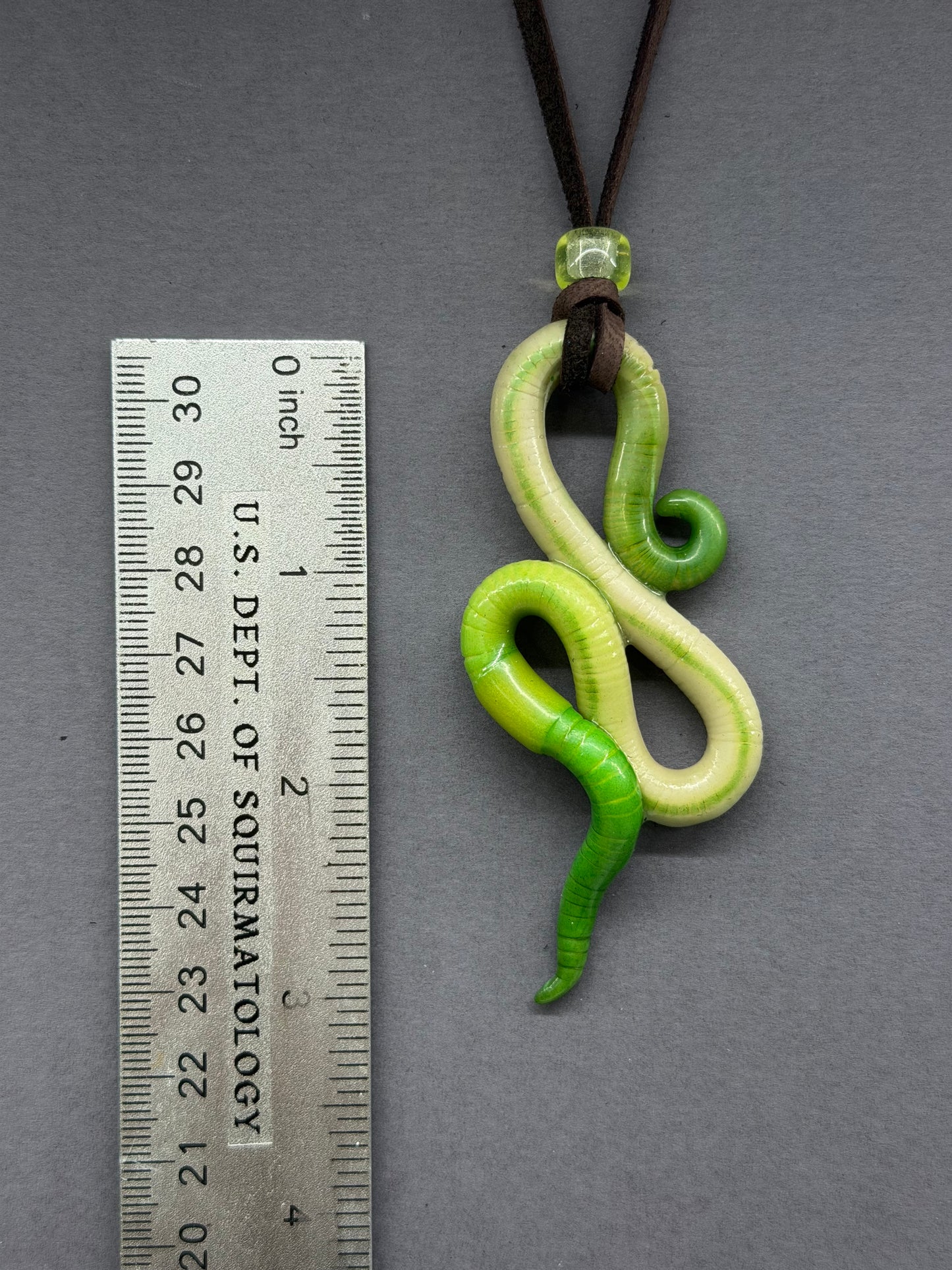 Rita - Glow-in-The-Dark Worm Pendant 51