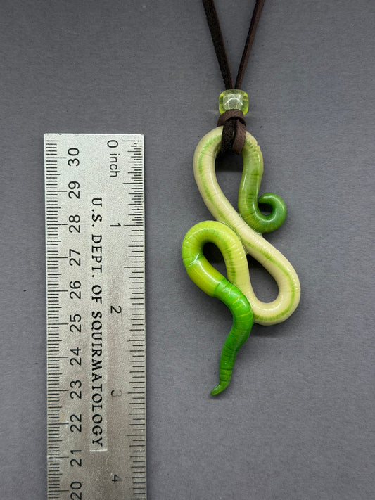 Rita - Glow-in-The-Dark Worm Pendant 51