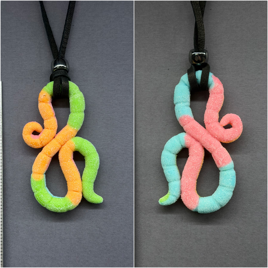 Sludge Judy - Reversible Gummy Worm Pendant 62
