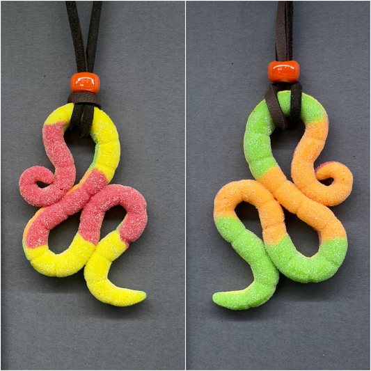 Ricky Rolling - Reversible Gummy Worm Pendant 63