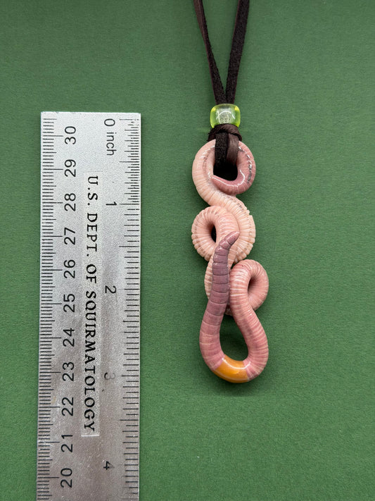 Amelia Earthhart - Worm Pendant 104