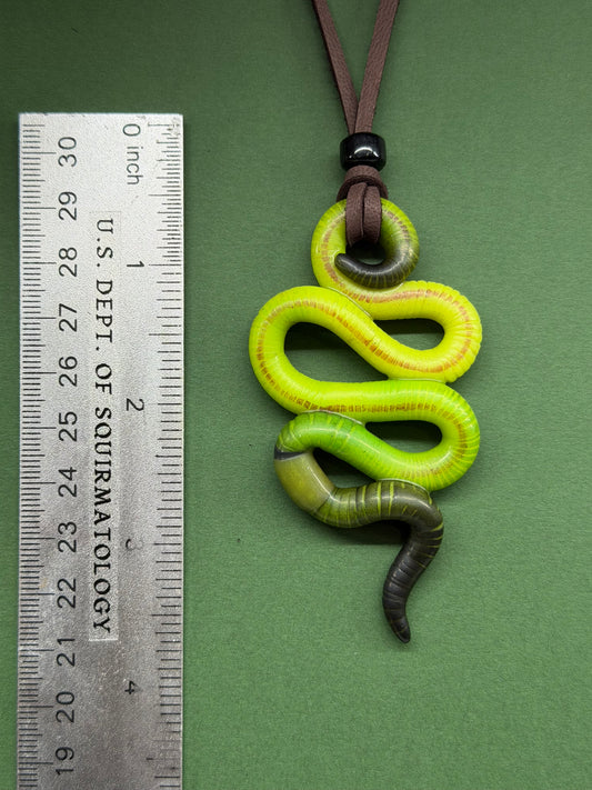 The Little Squirmaid - Worm Pendant 88
