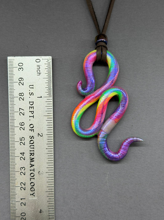 Adam Sandworm - BLACKLIGHT NEON Nightlife Crawler Worm Pendant 65