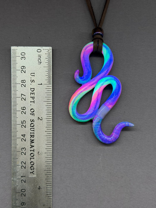 Adam Sandworm - BLACKLIGHT NEON Nightlife Crawler Worm Pendant 65